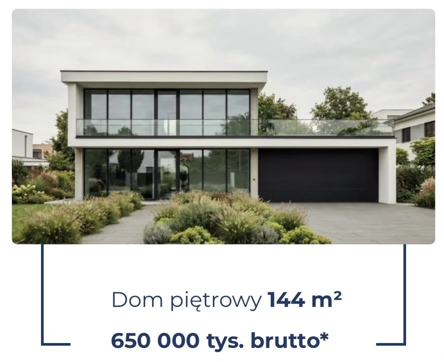 Nowoczesny dom o powierzchni 144 m²