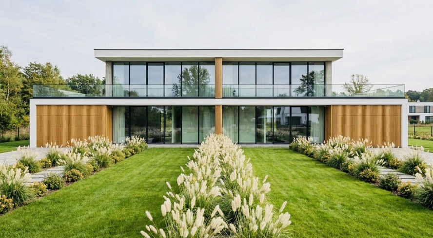 Nowoczesny dom bliźniaczy o powierzchni 96 m²